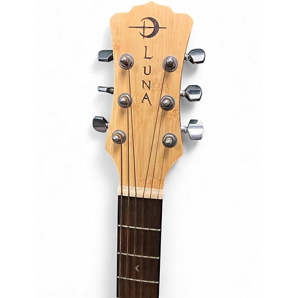 Used Luna WL Bamboo GAE Natural Acoustic Electric Guitar