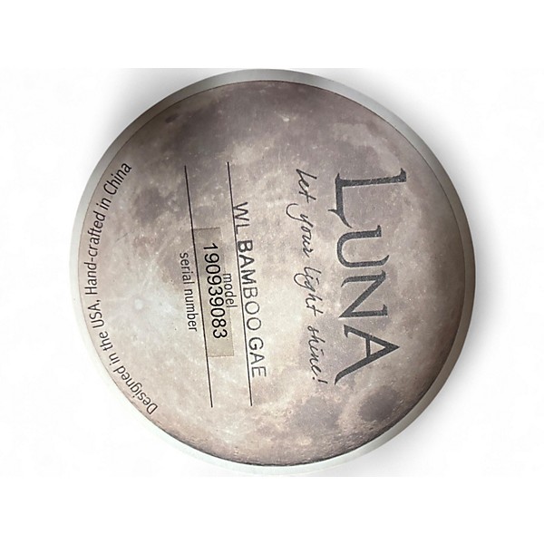 Used Luna WL Bamboo GAE Natural Acoustic Electric Guitar