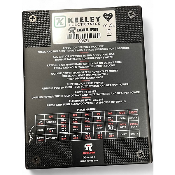 Used Keeley OCTA PSI Effect Pedal