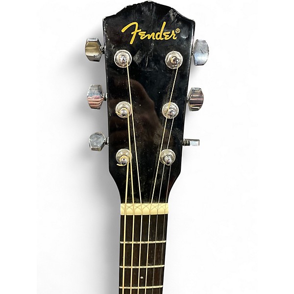 Used Fender CD60 Dreadnought Black Acoustic Guitar