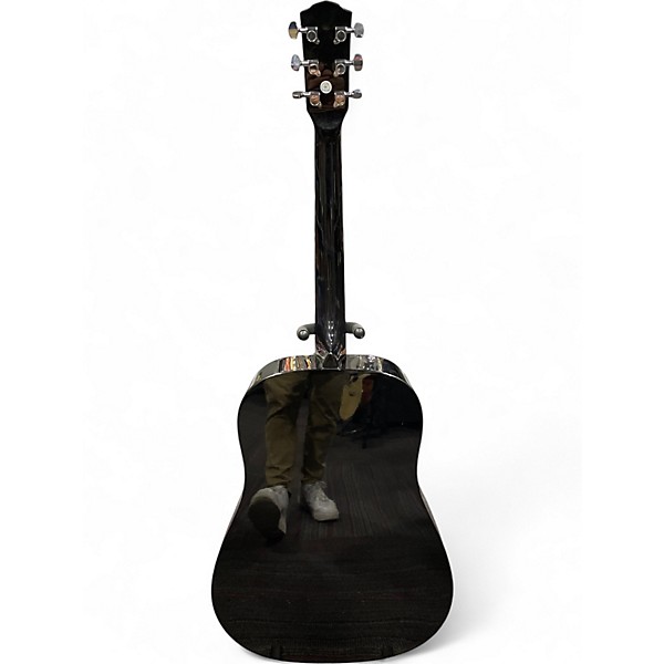 Used Fender CD60 Dreadnought Black Acoustic Guitar