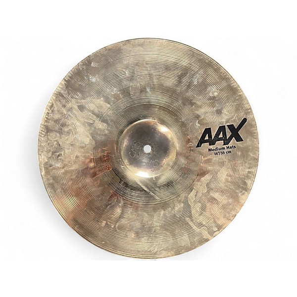 Used SABIAN 14in AAX Medium Hi Hats Pair Cymbal