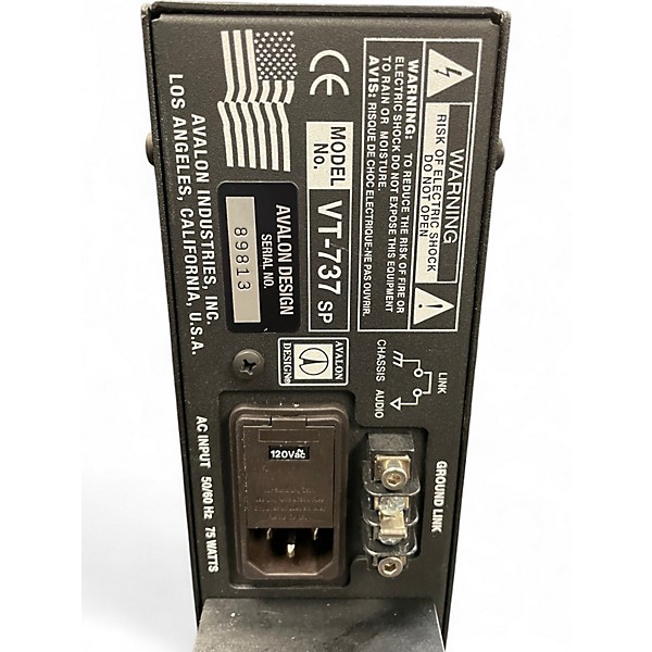 Used Avalon VT737SP Class A Mono Tube Microphone Preamp