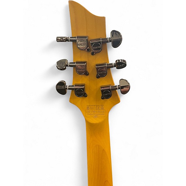 Used Schecter Guitar Research Omen Extreme FR TRANSPARENT BLACK Solid Body Electric Guitar