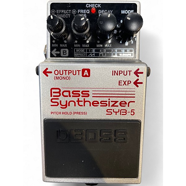Used BOSS SYB5 Bass Synth Bass Effect Pedal