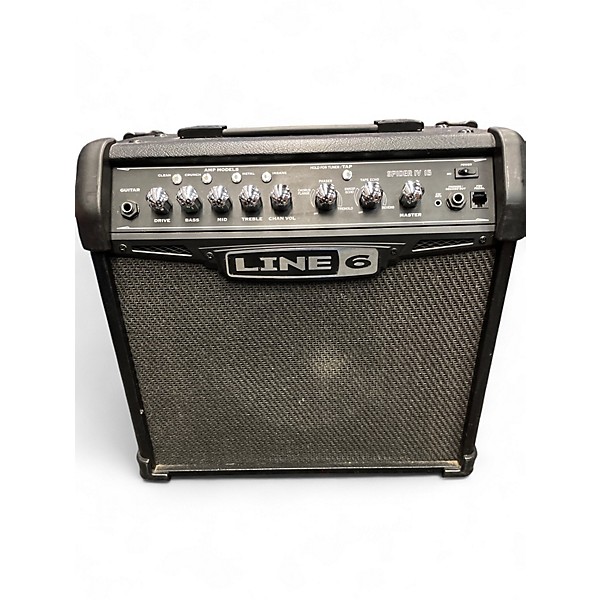 Used Line 6 Spider IV 15W 1X8 Guitar Combo Amp
