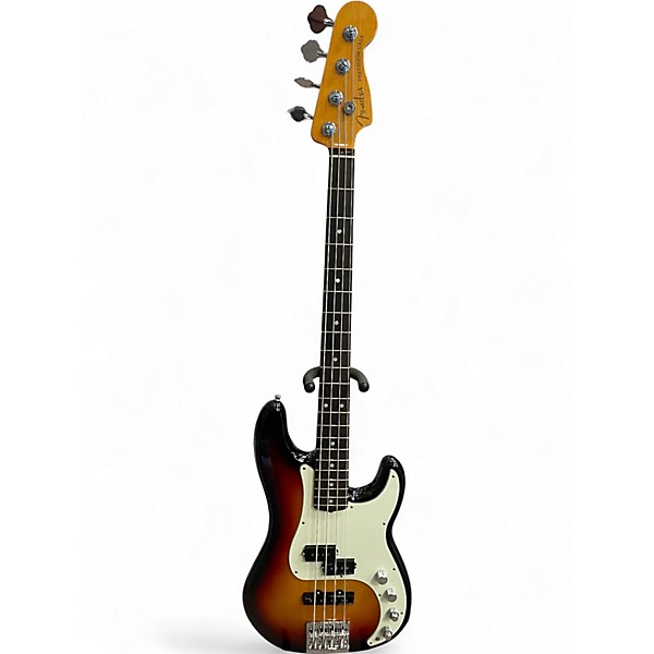 Used Fender American Ultra Precision Bass 3 Color Sunburst Electric Bass Guitar