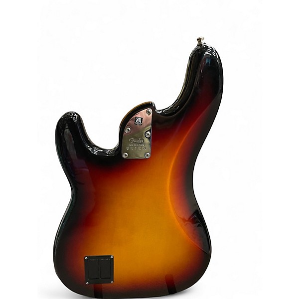 Used Fender American Ultra Precision Bass 3 Color Sunburst Electric Bass Guitar