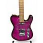 Used Leo Jaymz POPCASTER Purple Solid Body Electric Guitar