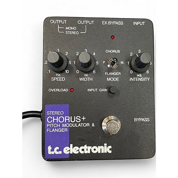 Used TC Electronic STEREO CHORUS PLUS Effect Pedal