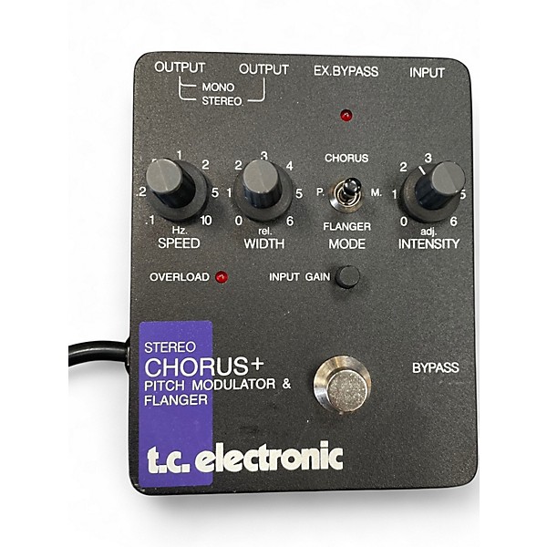 Used TC Electronic STEREO CHORUS PLUS Effect Pedal