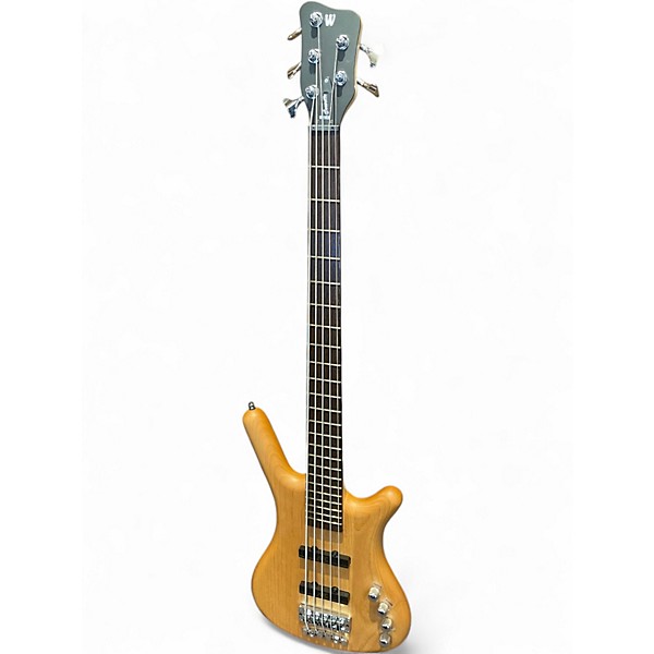 Used Warwick Corvette 5 String Natural Electric Bass Guitar