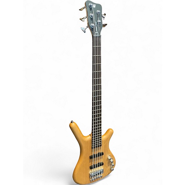 Used Warwick Corvette 5 String Natural Electric Bass Guitar