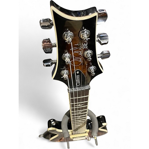 Used PRS SE Custom 24 Semi Hollow Quilted Tobacco Burst Hollow Body Electric Guitar