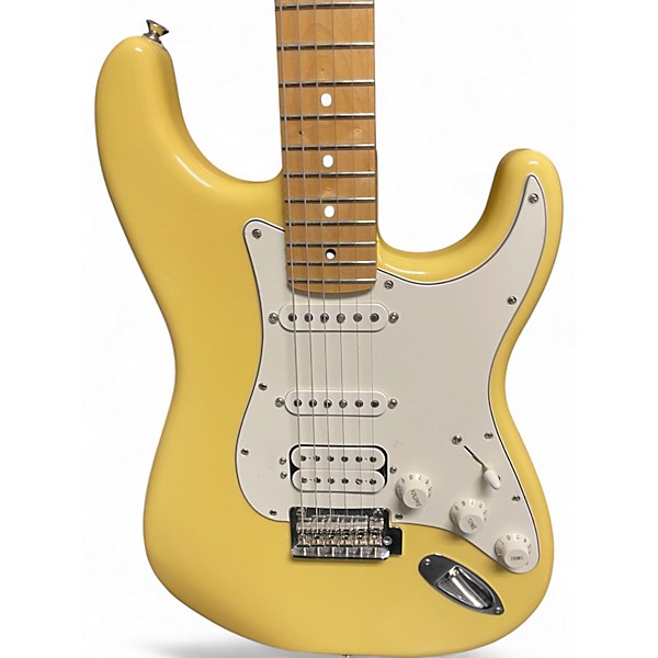 Used Fender Player Stratocaster HSS ANTIQUE YELOW Solid Body Electric Guitar