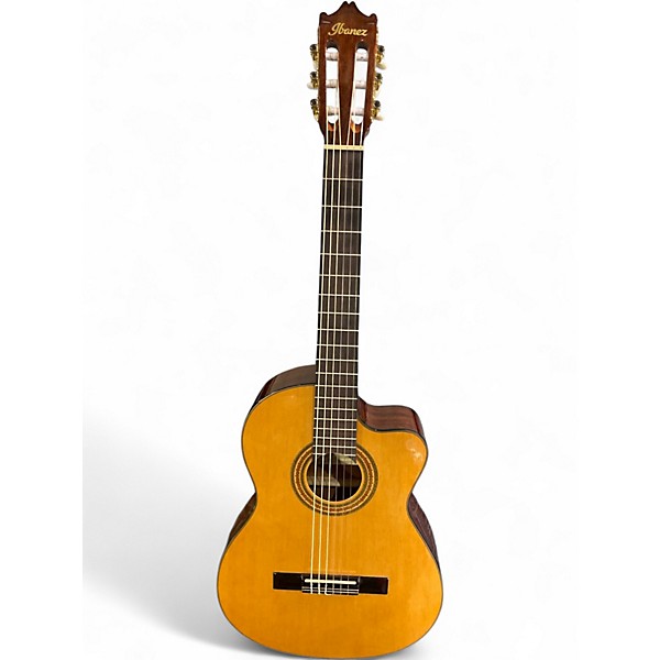 Used Ibanez GA6CE Natural Classical Acoustic Electric Guitar