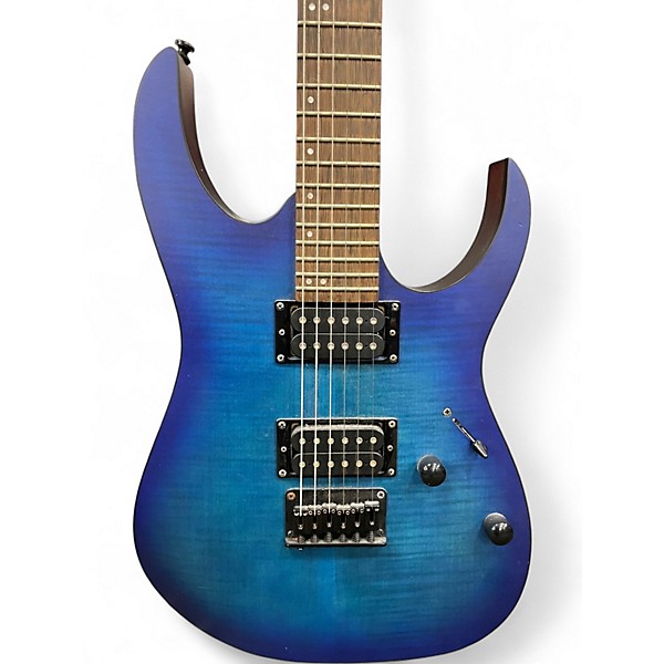 Used Ibanez RG6003FM Flat Sapphire Blue Solid Body Electric Guitar