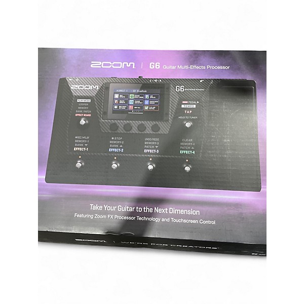 Used Zoom G6 Guitar Multi-Effects Processer Pedal