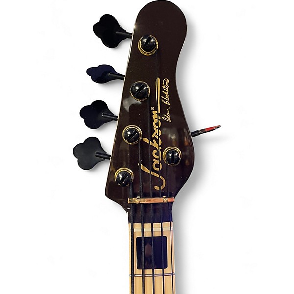 Used Jackson Adam Blackston Glady Black Stone Electric Bass Guitar