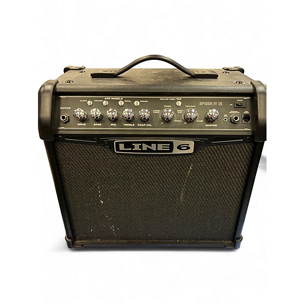 Used Line 6 Spider IV 15W 1X8 Guitar Combo Amp