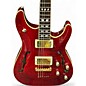 Used Schecter Guitar Research C/SH1 Trans Red Hollow Body Electric Guitar