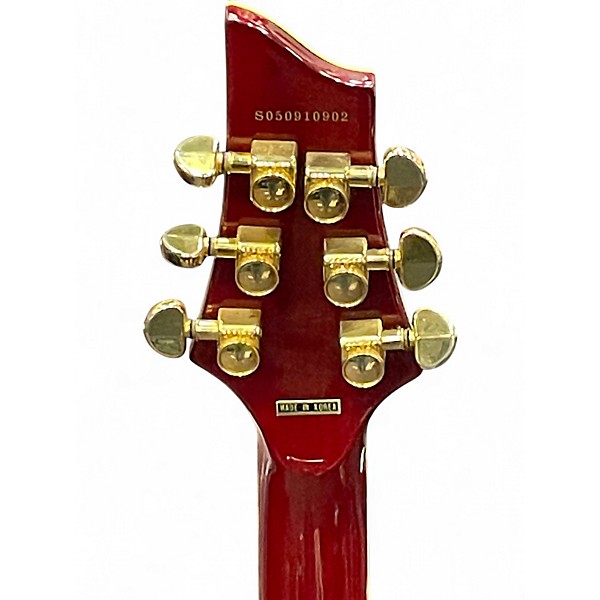 Used Schecter Guitar Research C/SH1 Trans Red Hollow Body Electric Guitar