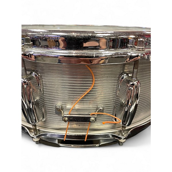 Used Slingerland 14in 1960's Ribbed Aluminum 14x5 8-Lug METAL Drum