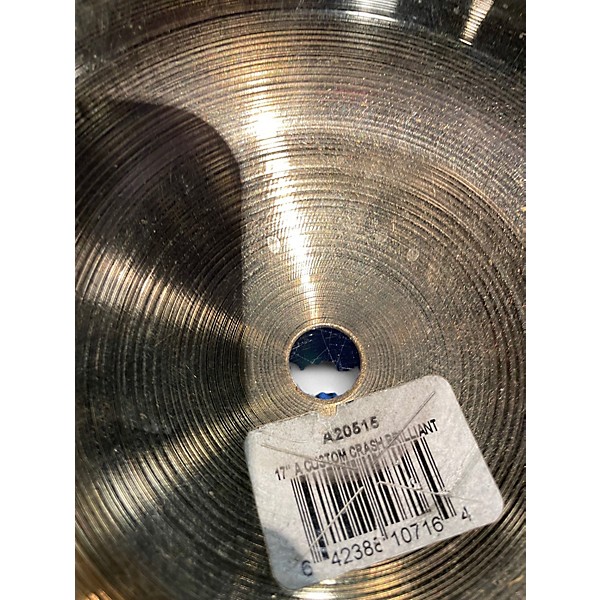 Used Zildjian 17in A Custom Crash Cymbal