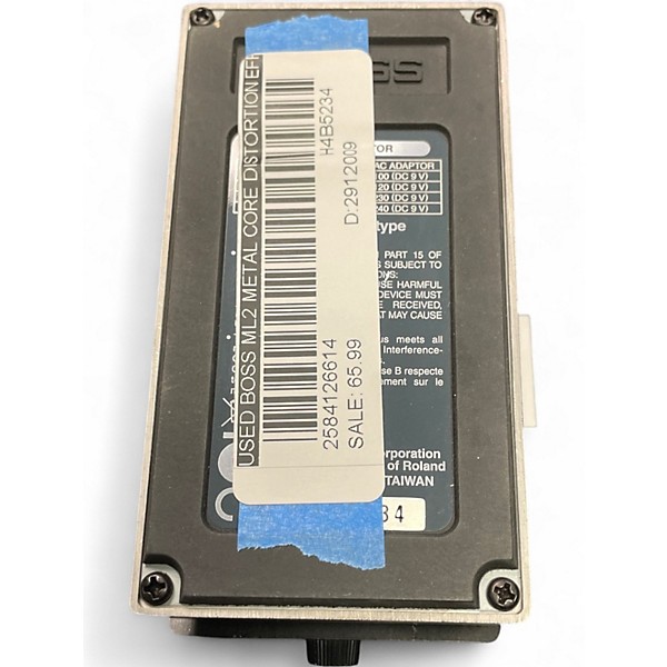 Used BOSS ML2 Metal Core Distortion Effect Pedal