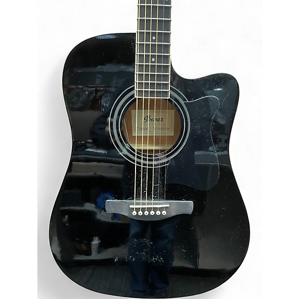 Used Ibanez V70CE Black Acoustic Electric Guitar