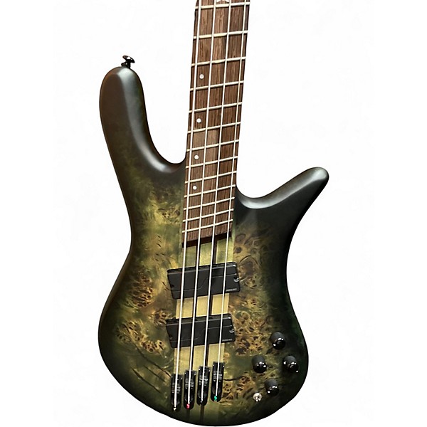 Used Spector NS Dimension 4 Green Electric Bass Guitar
