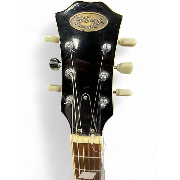 Used Stagg LES PAUL DARK CHERRY BURST Solid Body Electric Guitar