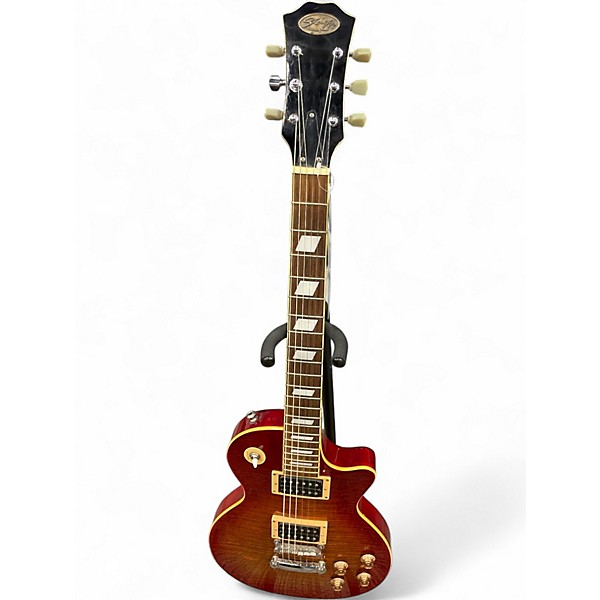 Used Stagg LES PAUL DARK CHERRY BURST Solid Body Electric Guitar