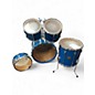 Vintage 1980s Yamaha 5 Piece ROCK TOUR CUSTOM BLUE Drum Kit