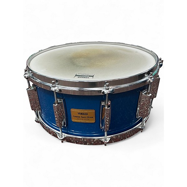 Vintage 1980s Yamaha 5 Piece ROCK TOUR CUSTOM BLUE Drum Kit