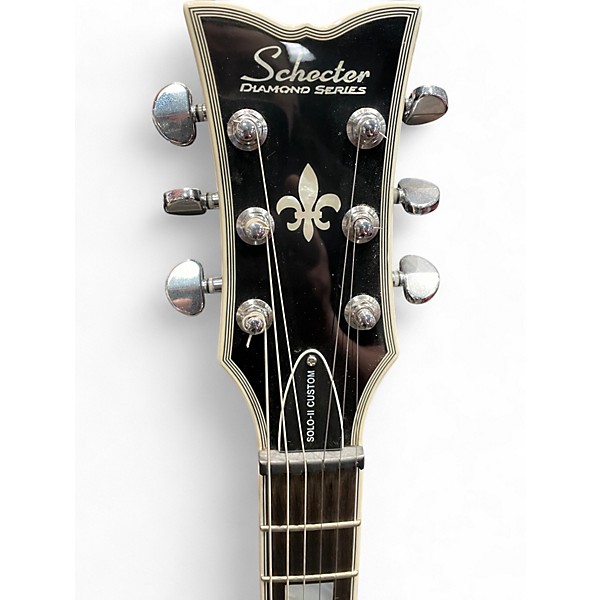 Used Schecter Guitar Research SOLO II CUSTOM NATURAL TOP Solid Body Electric Guitar