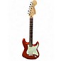 Used Fender Deluxe Stratocaster Chrome Red Solid Body Electric Guitar thumbnail