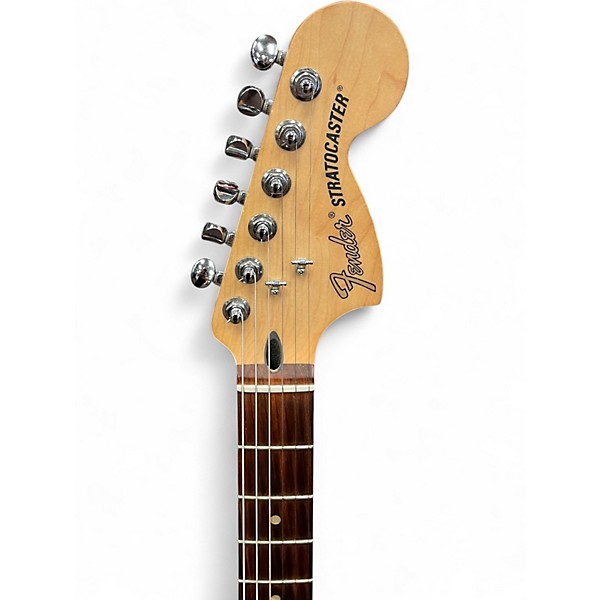 Used Fender Deluxe Stratocaster Chrome Red Solid Body Electric Guitar