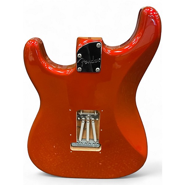 Used Fender Deluxe Stratocaster Chrome Red Solid Body Electric Guitar