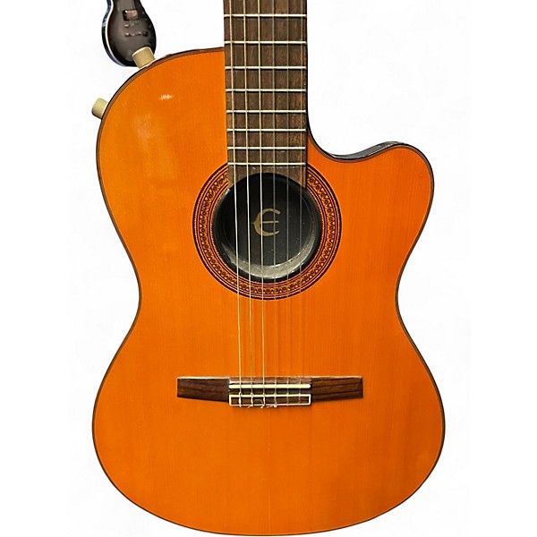 Used Epiphone CHET ATKINS Natural Classical Acoustic Electric Guitar