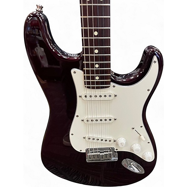 Vintage 1994 Fender Standard Stratocaster Midnight Wine Solid Body Electric Guitar