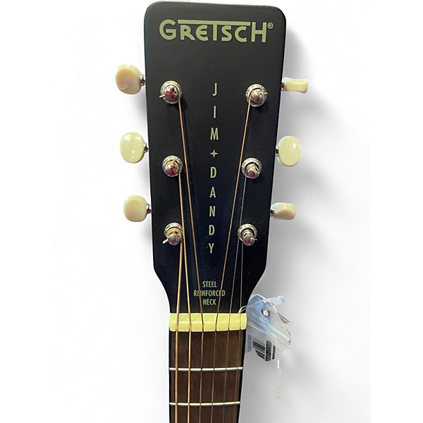 Used Gretsch Guitars Deltoluxe Parlor Black Acoustic Electric Guitar