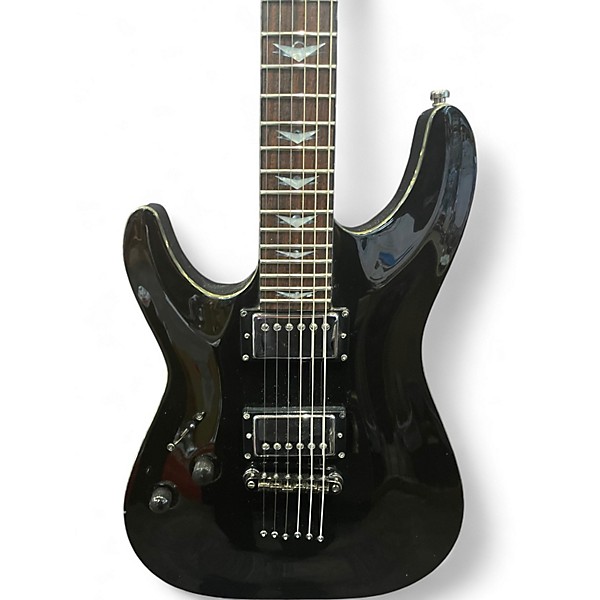 Used Schecter Guitar Research C1 Artist Left Handed Black Solid Body Electric Guitar