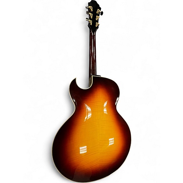 Used Eastman AR480CE 2 Tone Sunburst Hollow Body Electric Guitar