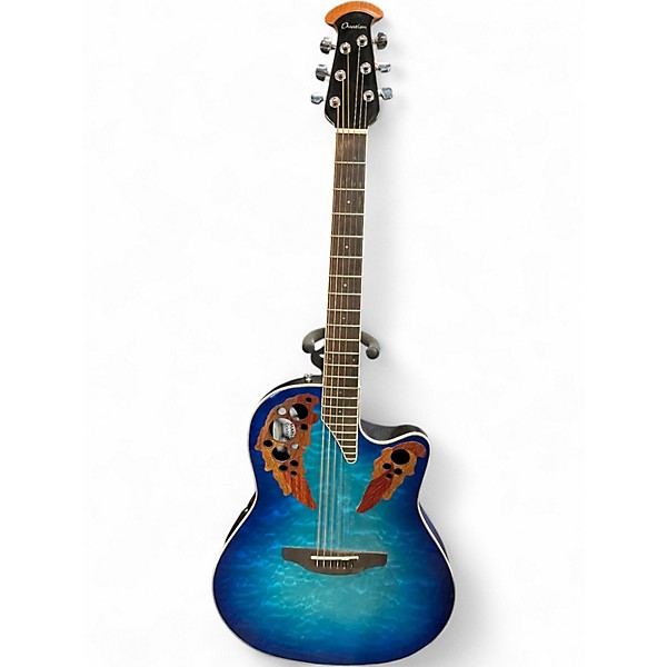 Used Ovation Celebrity CE48P-RG6 Regal to Natural Acoustic Guitar