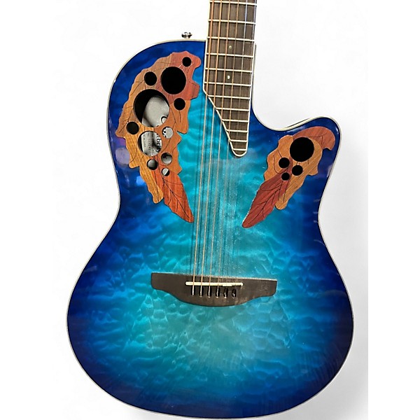 Used Ovation Celebrity CE48P-RG6 Regal to Natural Acoustic Guitar