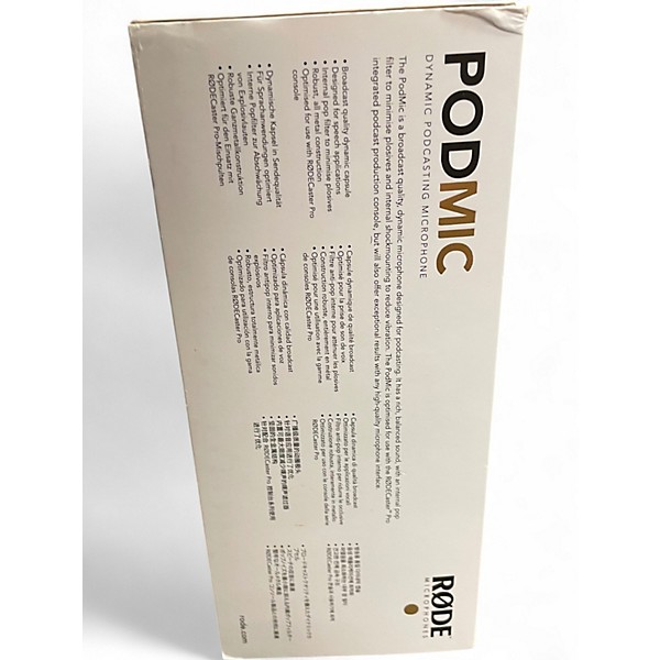 Used RODE PODMIC Dynamic Microphone