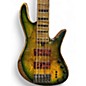 Used Leones Krugeri Custom 5 Trans Green Electric Bass Guitar thumbnail
