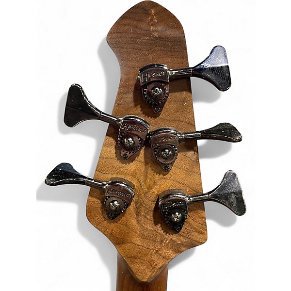 Used Leones Krugeri Custom 5 Trans Green Electric Bass Guitar