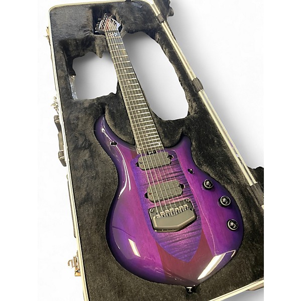 Used 2018 Ernie Ball Music Man Majesty 7 Majestic Purple Solid Body Electric Guitar